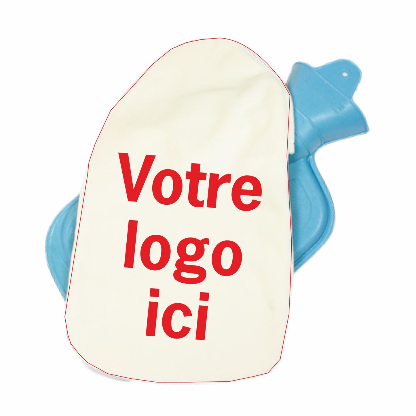 Bouillotte bleue personnalisée