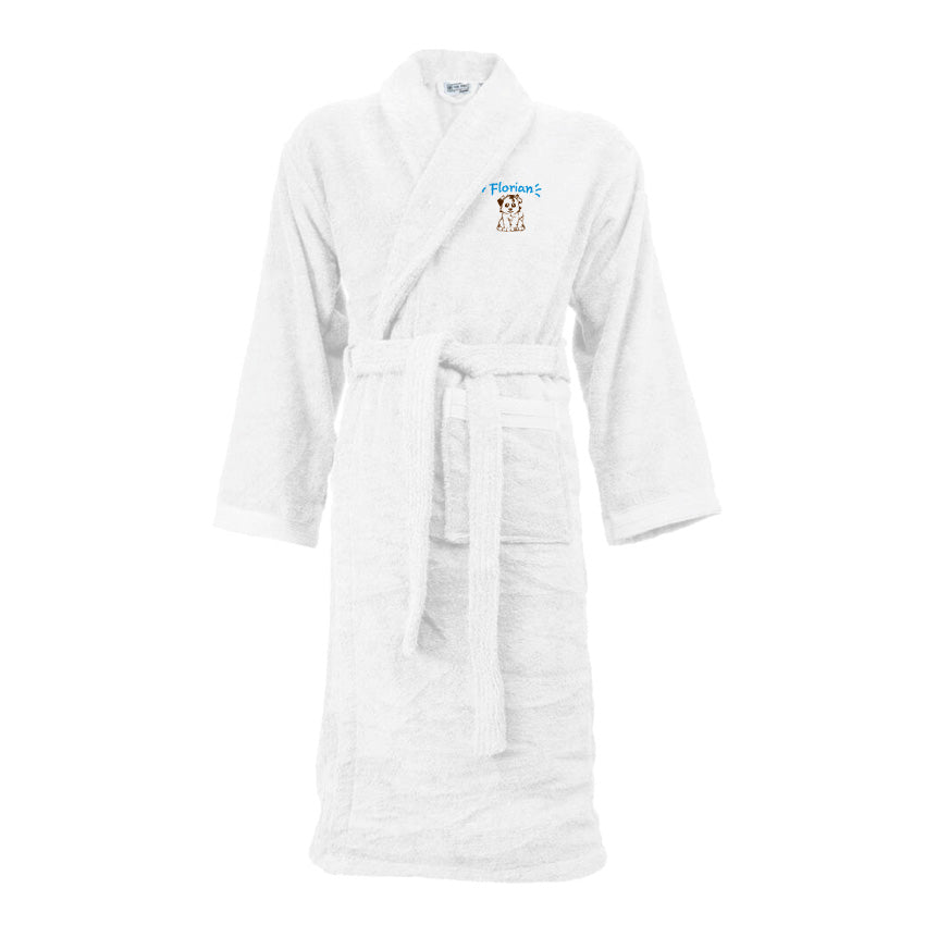 Peignoir personnalisable broderie