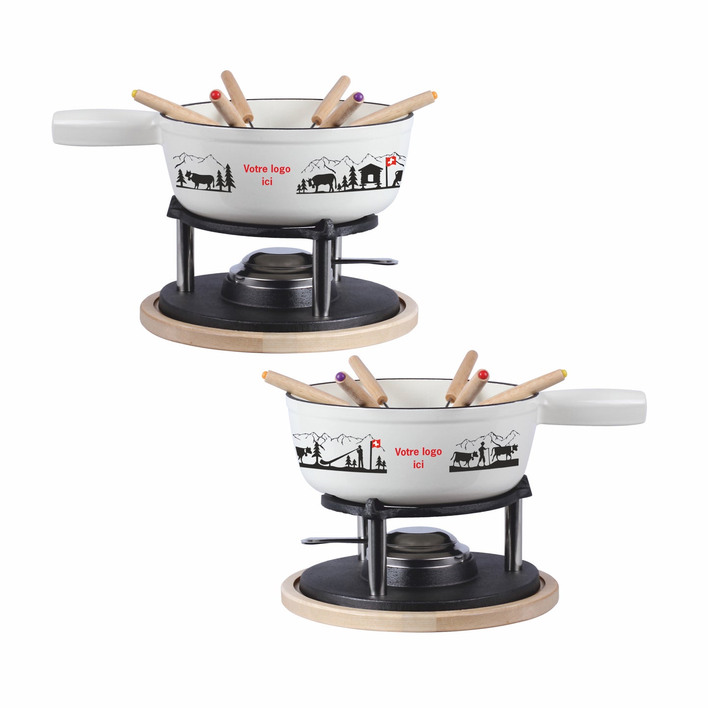 Set fondue 6 personnes personnalisé